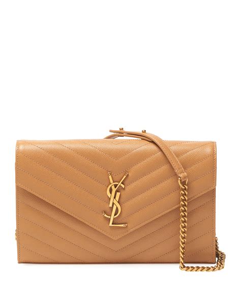 ysl large monogram grain leather|YSL large wallet.